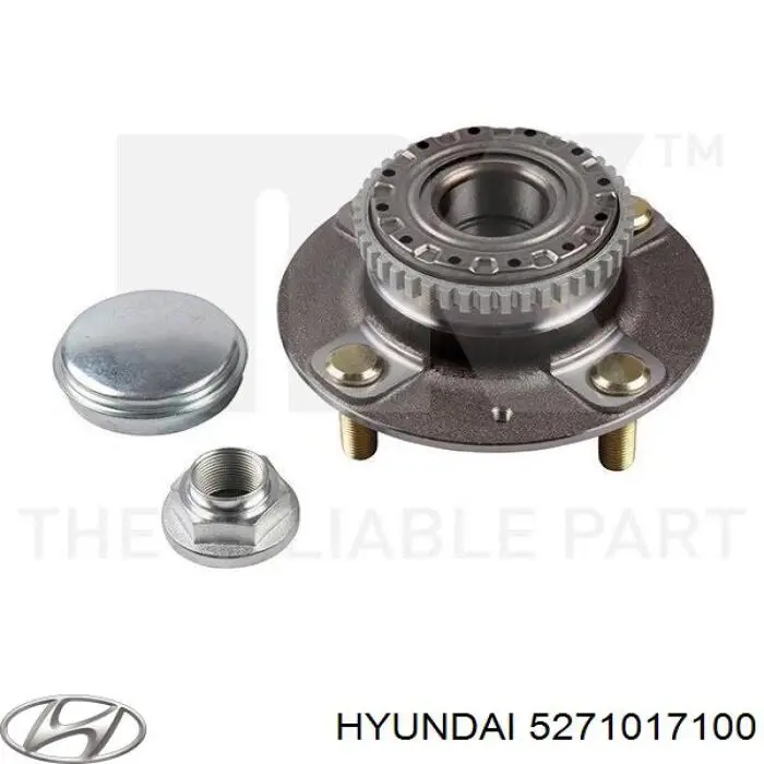 Cubo de rueda trasero 5271017100 Hyundai/Kia