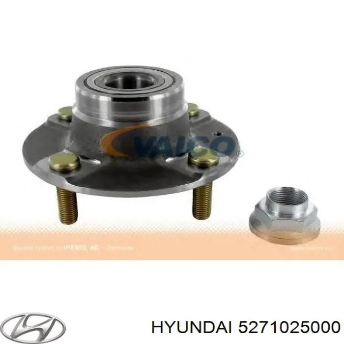 5271025000 Hyundai/Kia cubo de rueda trasero