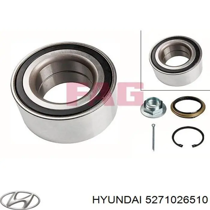 5271026510 Hyundai/Kia cojinete de rueda trasero