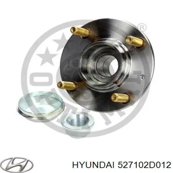 527102D012 Hyundai/Kia cubo de rueda trasero