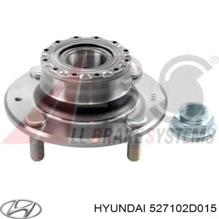 527102D015 Hyundai/Kia cubo de rueda trasero