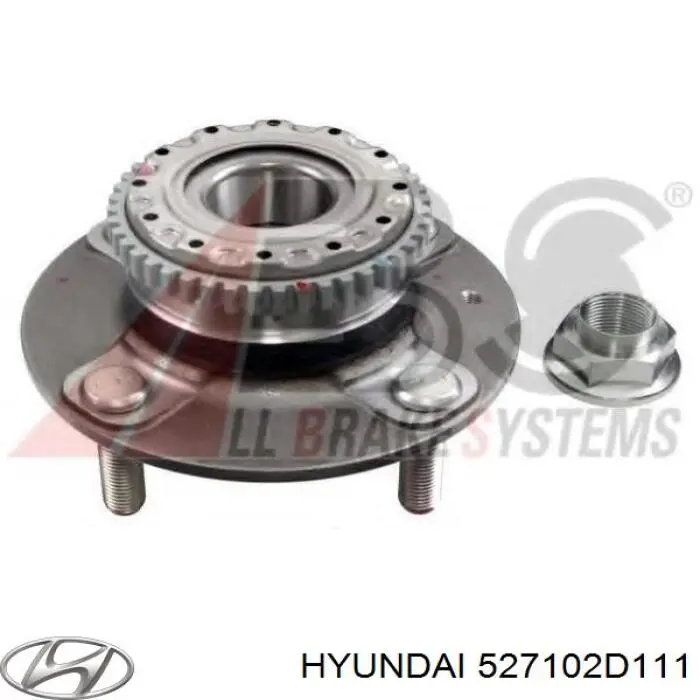 527102D111 Hyundai/Kia cubo de rueda trasero