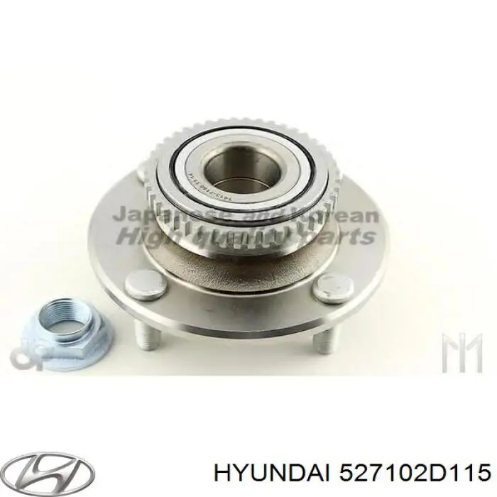 527102D115 Hyundai/Kia cubo de rueda trasero