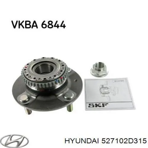 527102D315 Hyundai/Kia Buje de rueda trasero