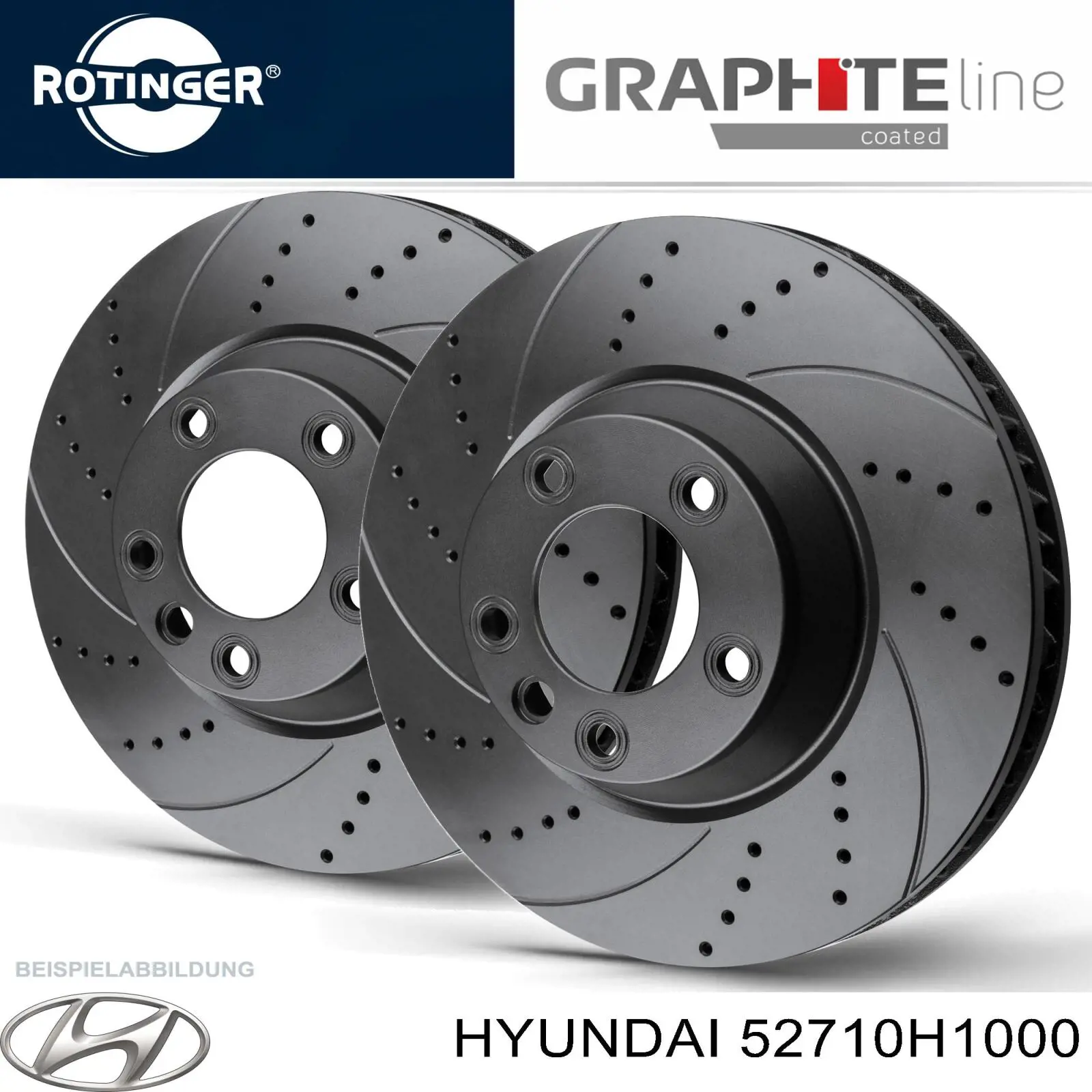 52710H1000 Hyundai/Kia Freno de disco trasero