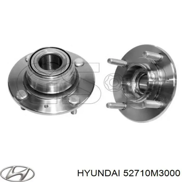 52710M3000 Hyundai/Kia cubo de rueda trasero