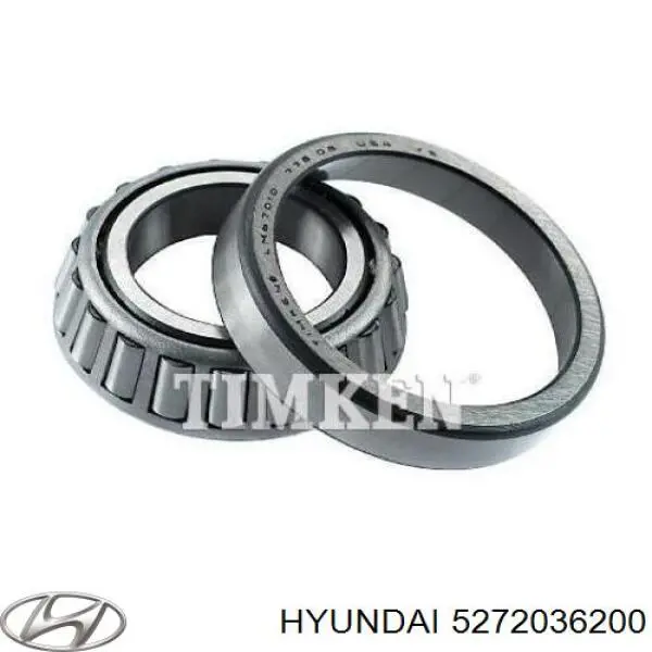 5272036200 Hyundai/Kia cojinete de rueda trasero interior