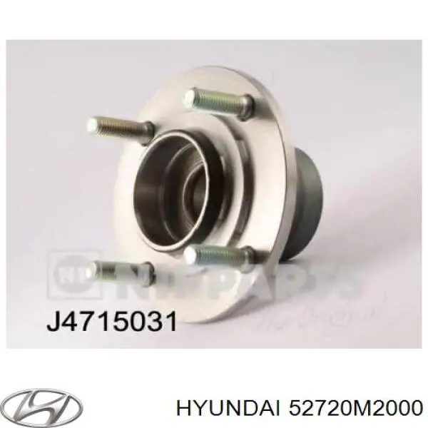 52720M2000 Hyundai/Kia cubo de rueda trasero