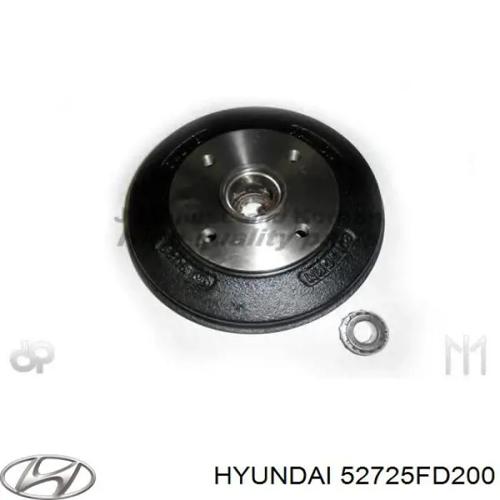Tambor de freno trasero 52725FD200 Hyundai/Kia