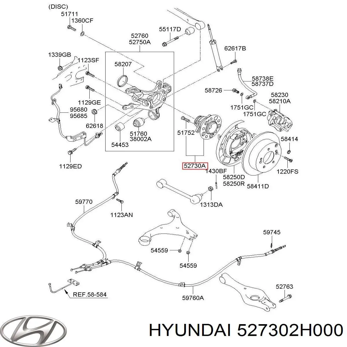 Buje de rueda Hyundai/Kia 527302H000 precio, desde 76,60 EUR