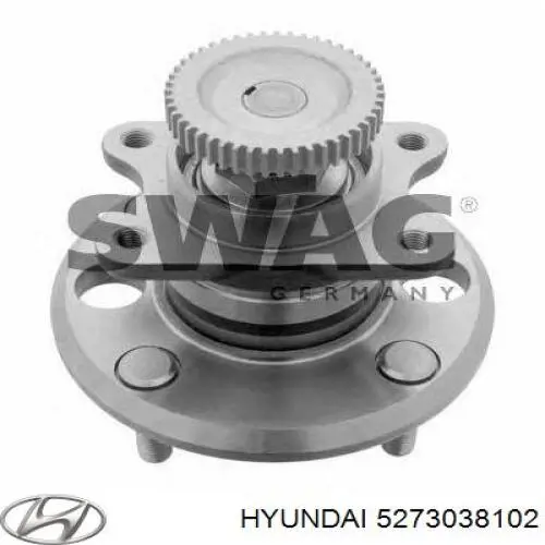 Cubo de rueda trasero 5273038102 Hyundai/Kia
