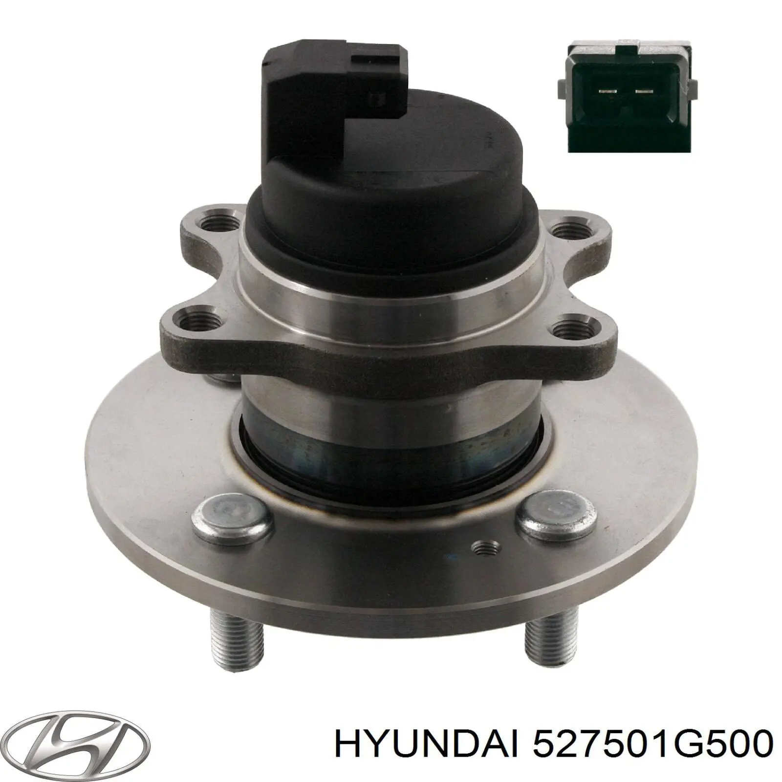 527501G500 Hyundai/Kia cubo de rueda trasero