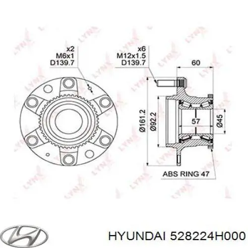 Anillo de retención del rodamiento del semieje trasero Hyundai/Kia 528224H000 precio, desde 23,73 EUR