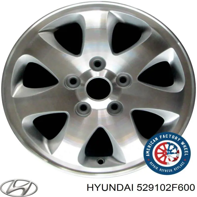 529102F600 Hyundai/Kia llantas de aleacion, (aleacion de titanio)