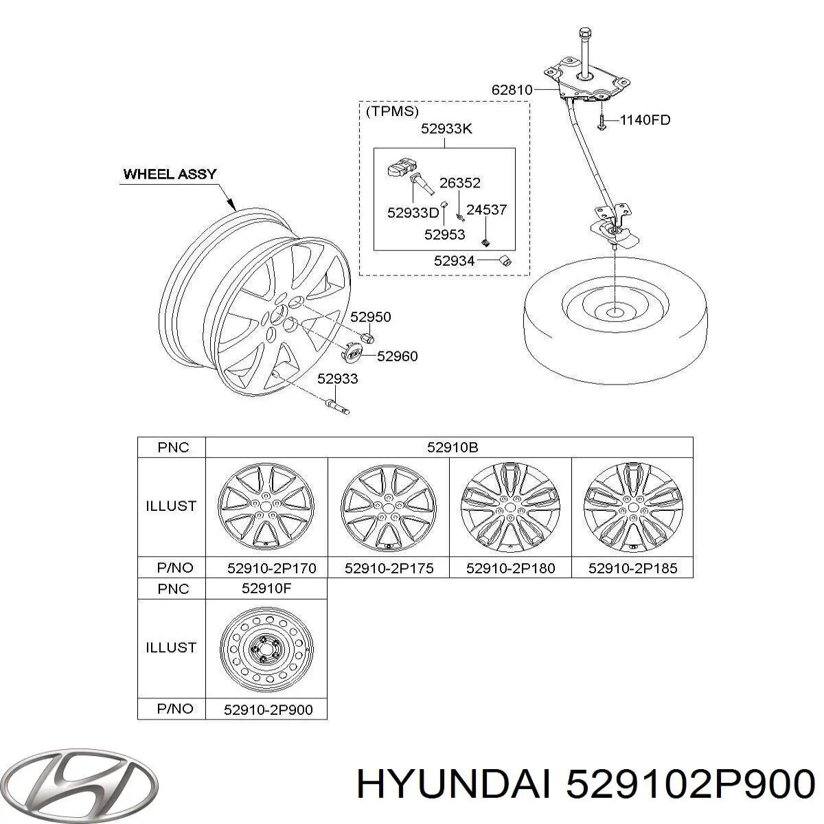 529102P900 Hyundai/Kia