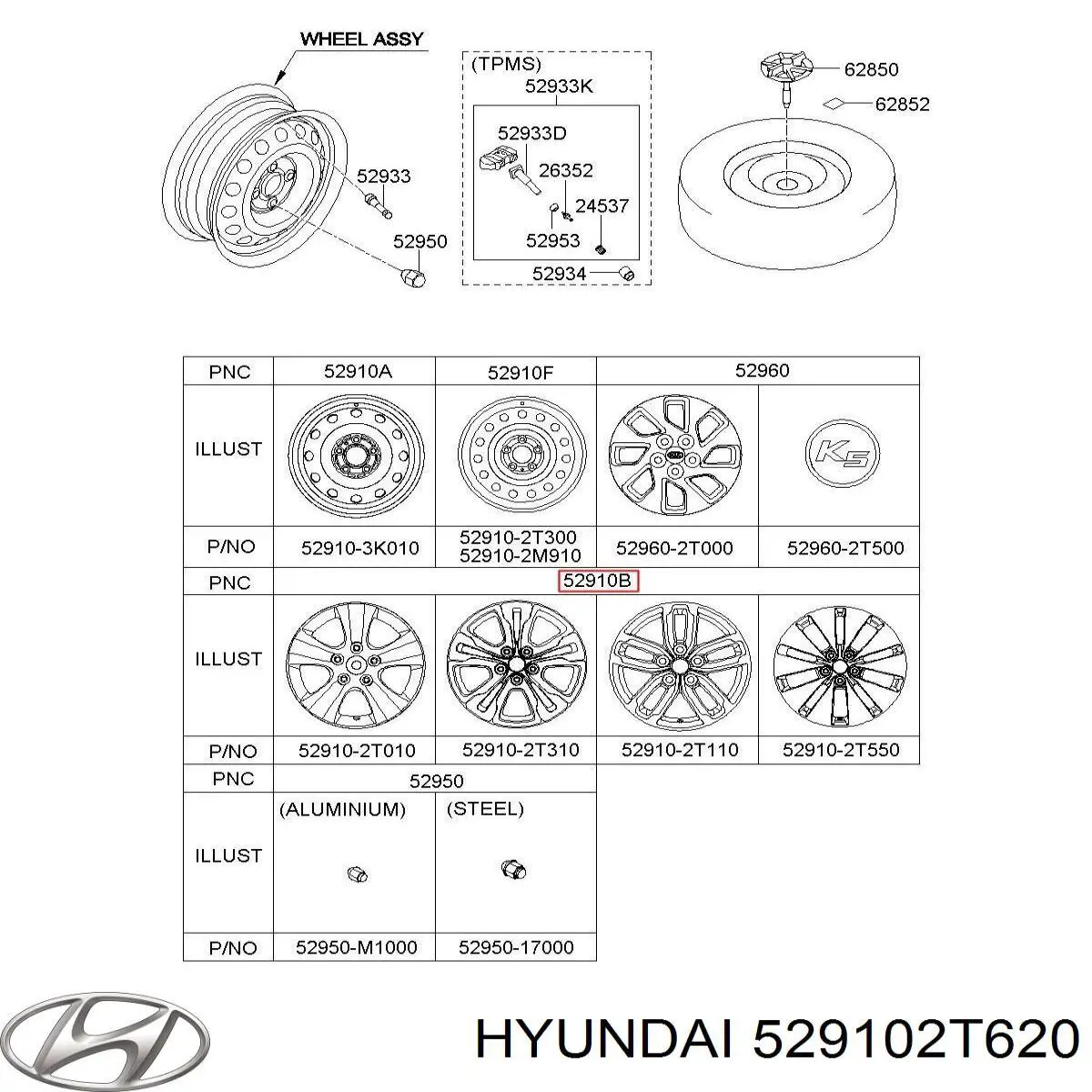 529102T620 Hyundai/Kia