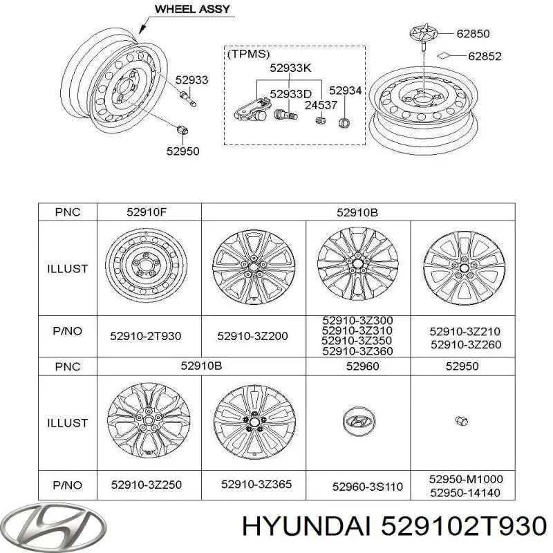 529102T930 Hyundai/Kia