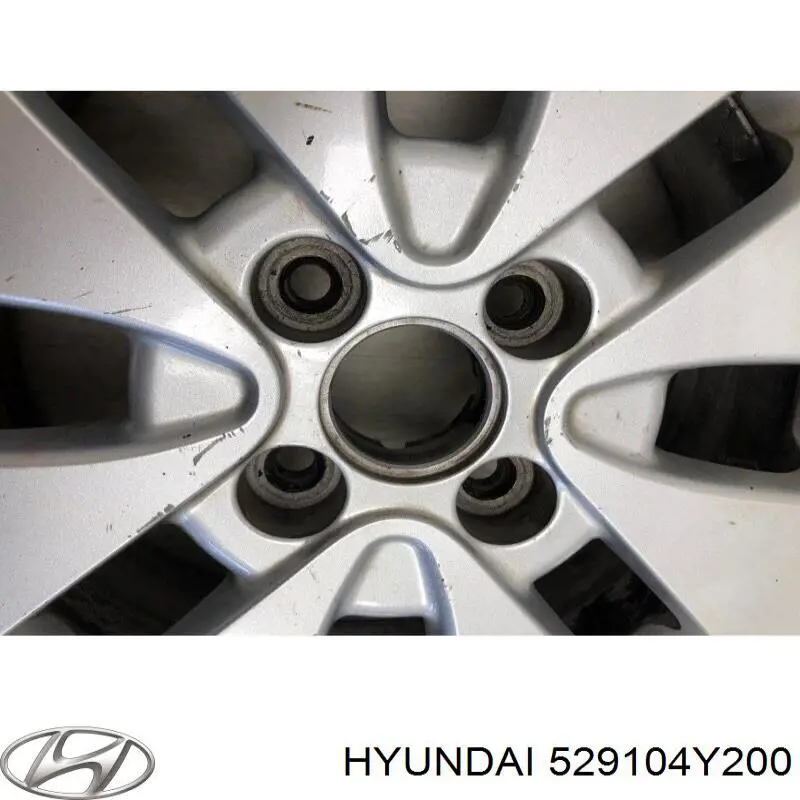 529104Y200 Hyundai/Kia llantas de aleacion, (aleacion de titanio)