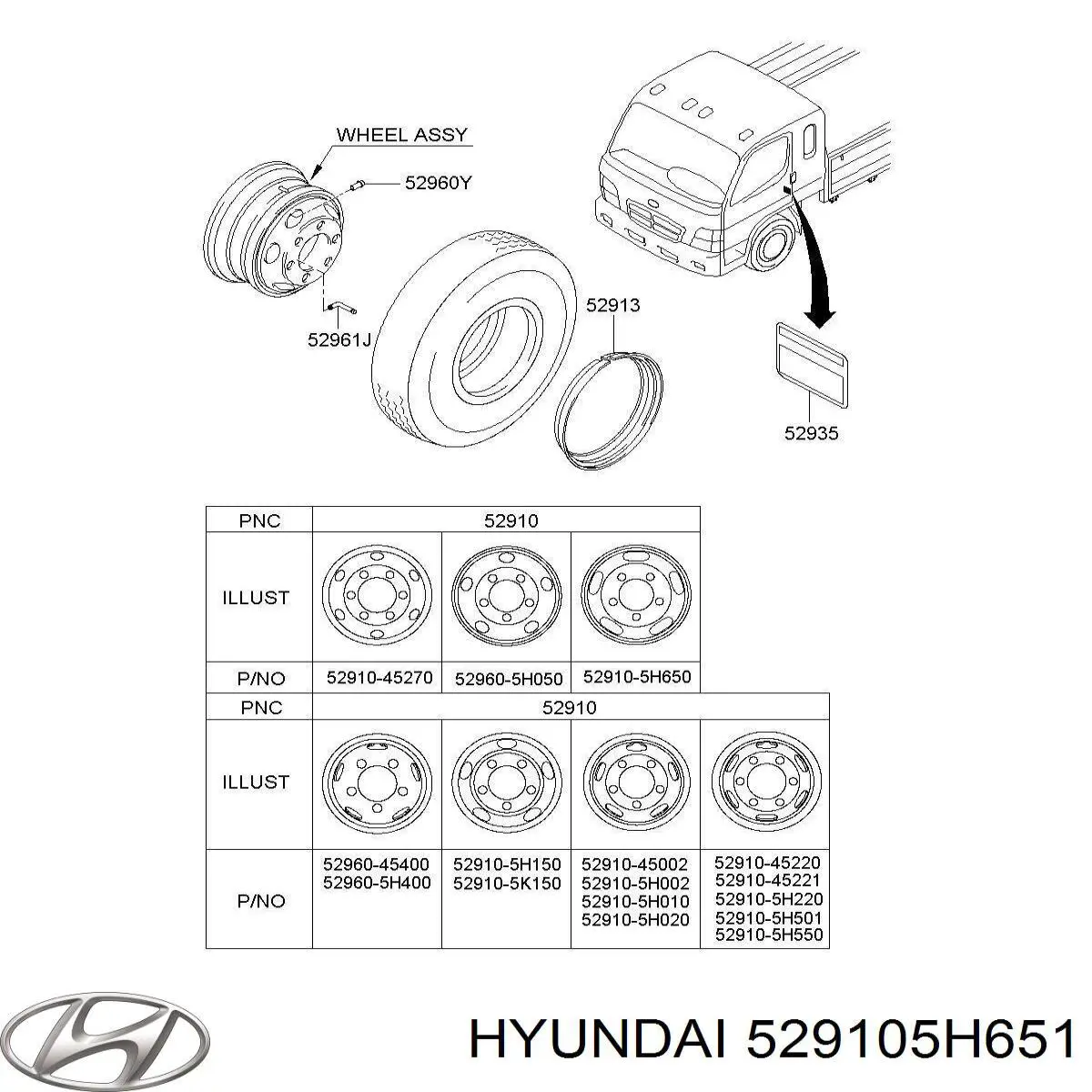 529105H651 Hyundai/Kia