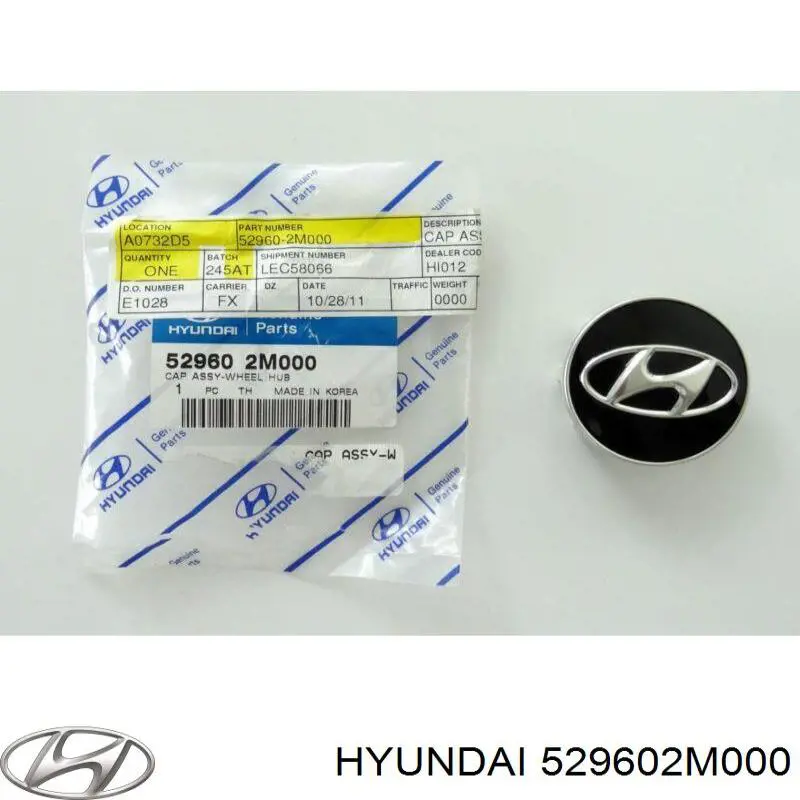 529602M000 Hyundai/Kia tapacubo rueda