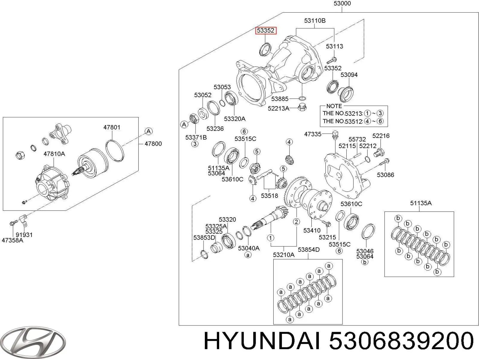 Comprar 5306839200 Hyundai/Kia Retén del diferencial del eje trasero