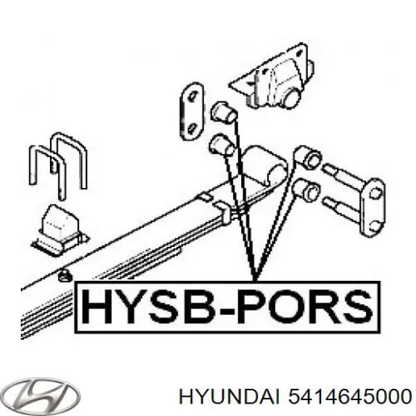 Comprar 5414645000 Hyundai/Kia Buje de ballesta delantera