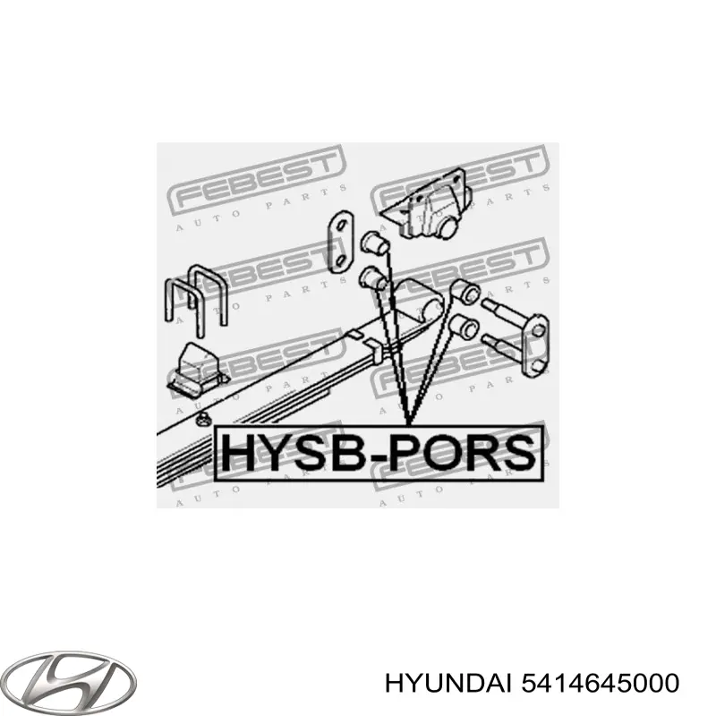 5414645000 Hyundai/Kia Buje de ballesta delantera