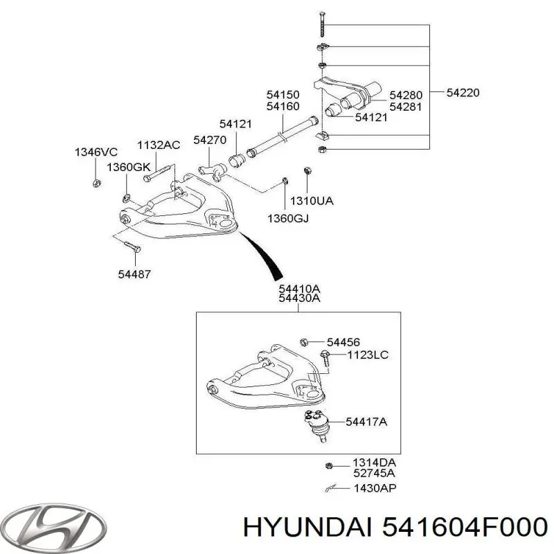 541604F000 Hyundai/Kia