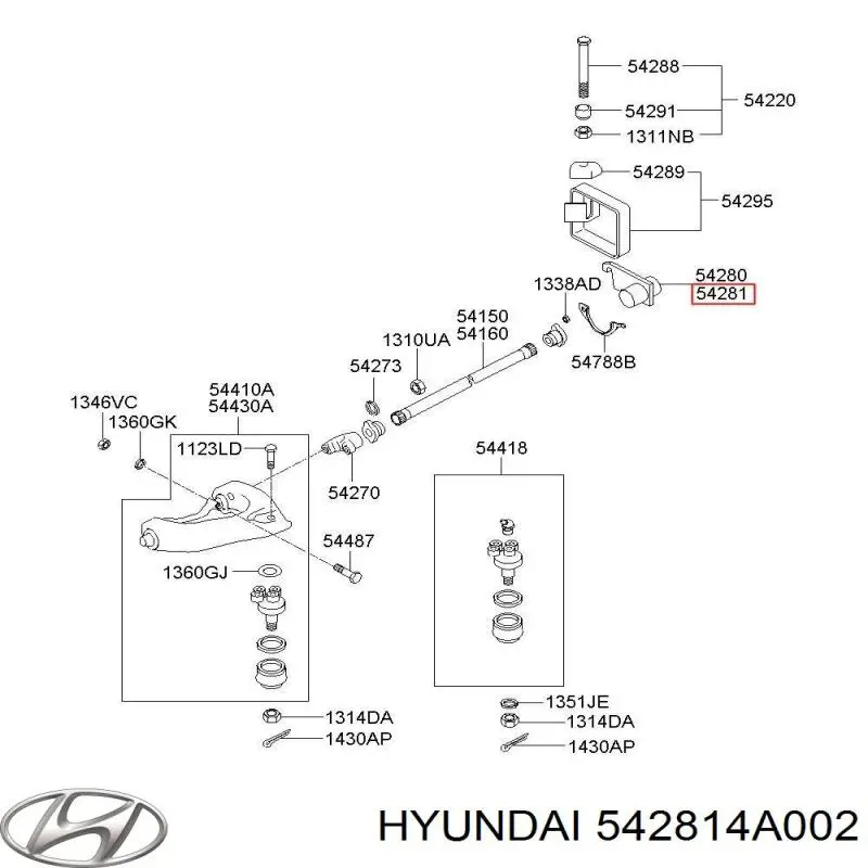 542814A002 Hyundai/Kia