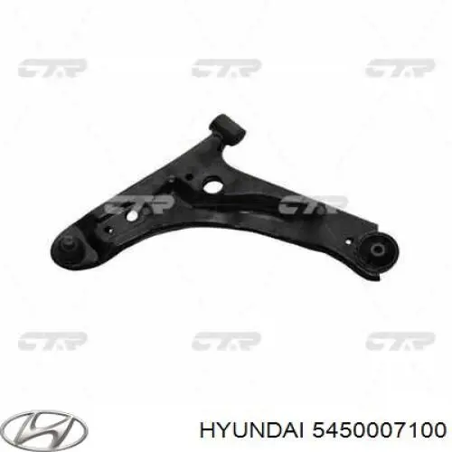 Brazo inferior izquierdo de la suspensión delantera 5450007100 Hyundai/Kia