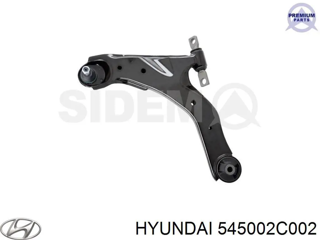 Barra oscilante, suspensión de ruedas delantera, inferior izquierda para Hyundai Tiburon 