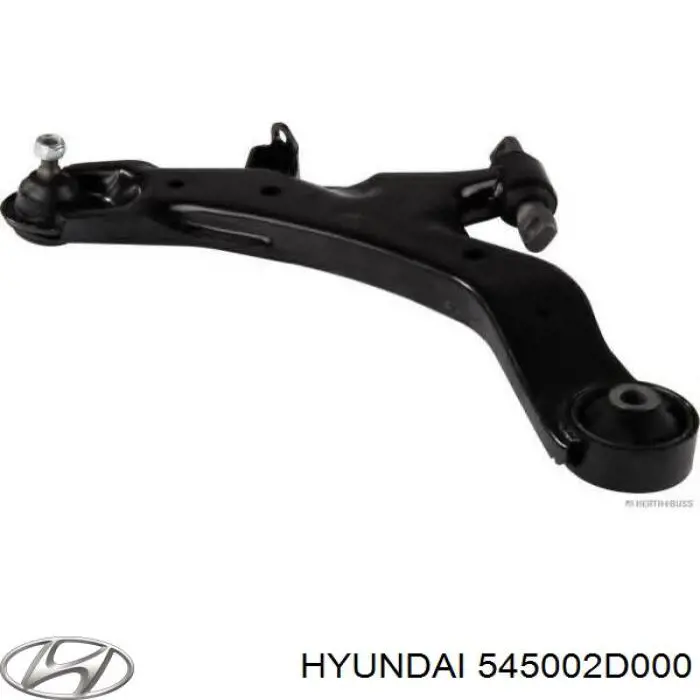 545002D000 Hyundai/Kia barra oscilante, suspensión de ruedas delantera, inferior izquierda