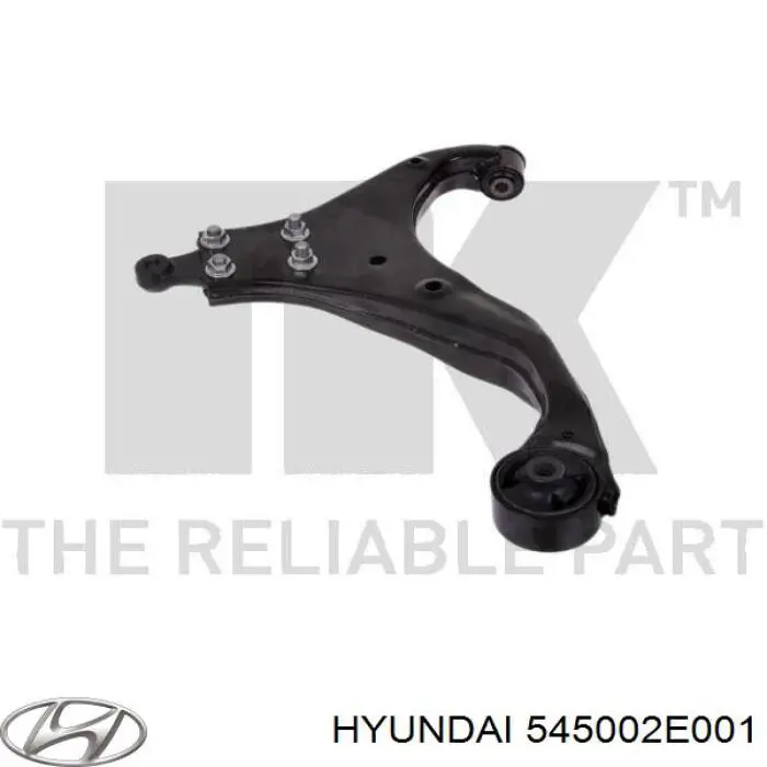 Brazo inferior izquierdo de la suspensión delantera 545002E001 Hyundai/Kia