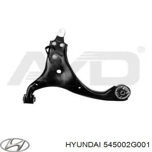 Brazo inferior izquierdo de la suspensión delantera Hyundai/Kia 545002G001 precio, desde 84,22 EUR
