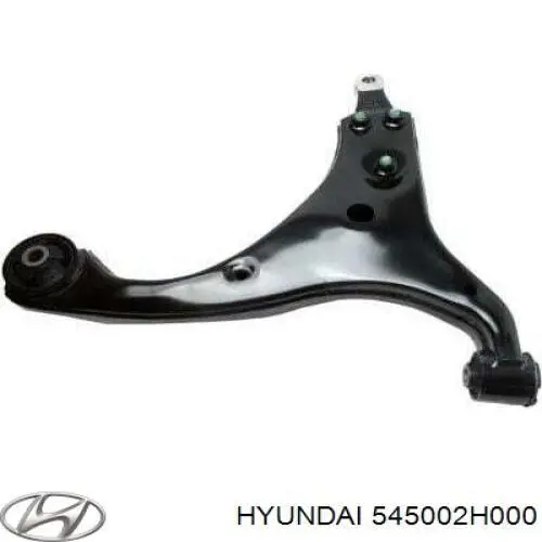 Brazo inferior izquierdo de la suspensión delantera Hyundai/Kia 545002H000