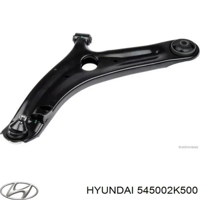 545002K500 Hyundai/Kia barra oscilante, suspensión de ruedas delantera, inferior izquierda