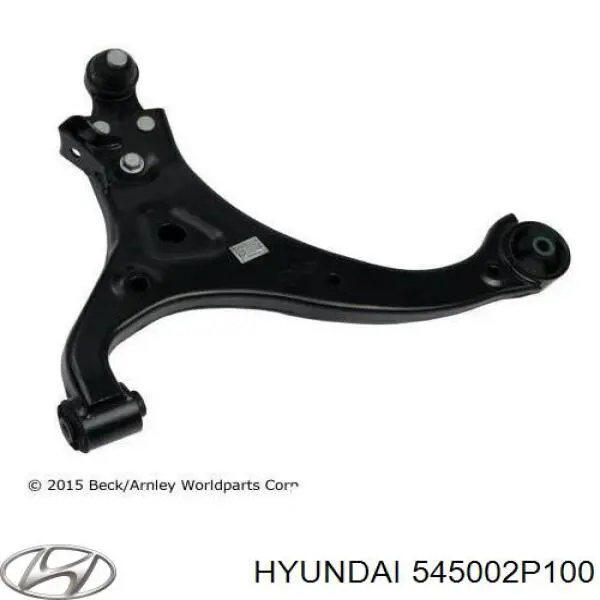 Brazo inferior izquierdo de la suspensión delantera 545002P100 Hyundai/Kia