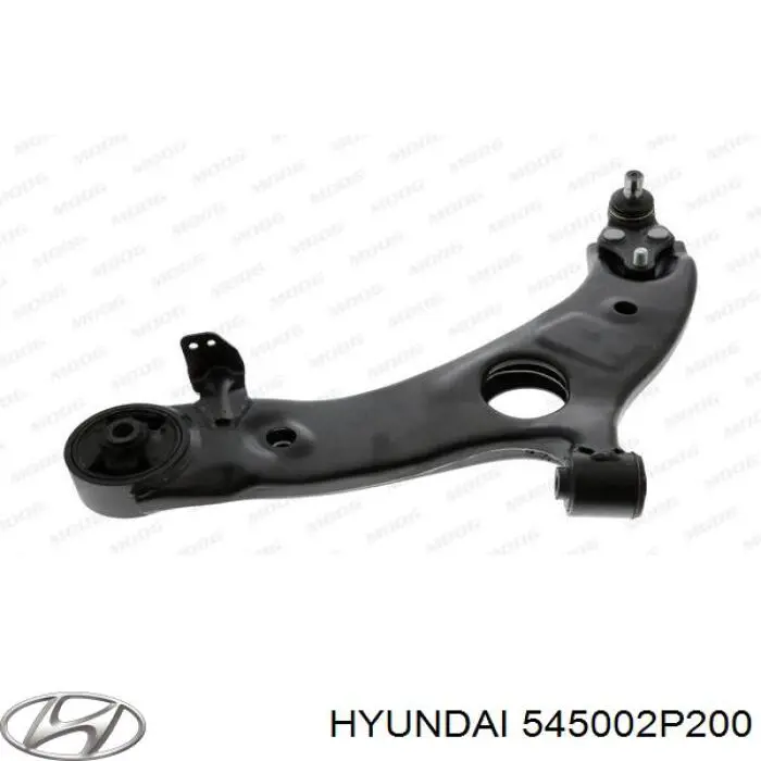 545002P200 Hyundai/Kia barra oscilante, suspensión de ruedas delantera, inferior izquierda