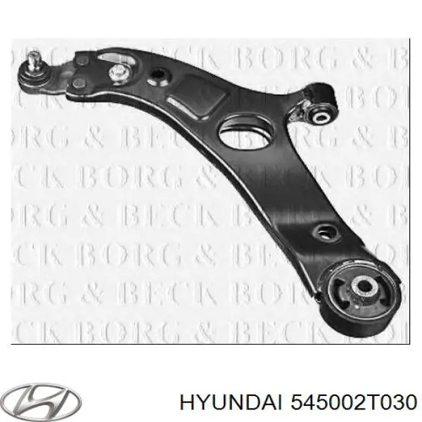 545002T030 Hyundai/Kia barra oscilante, suspensión de ruedas delantera, inferior izquierda