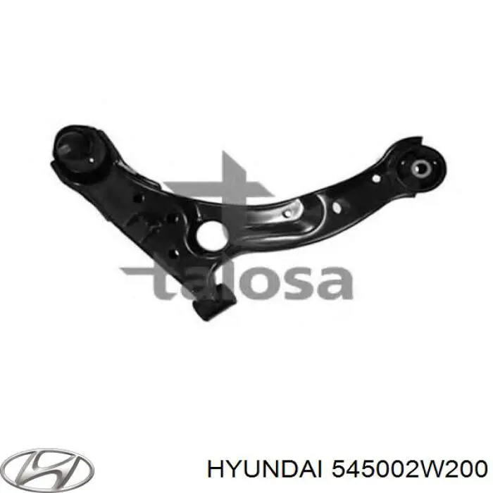 545002W200 Hyundai/Kia barra oscilante, suspensión de ruedas delantera, inferior izquierda