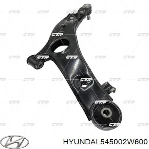 545002W600 Hyundai/Kia barra oscilante, suspensión de ruedas delantera, inferior izquierda