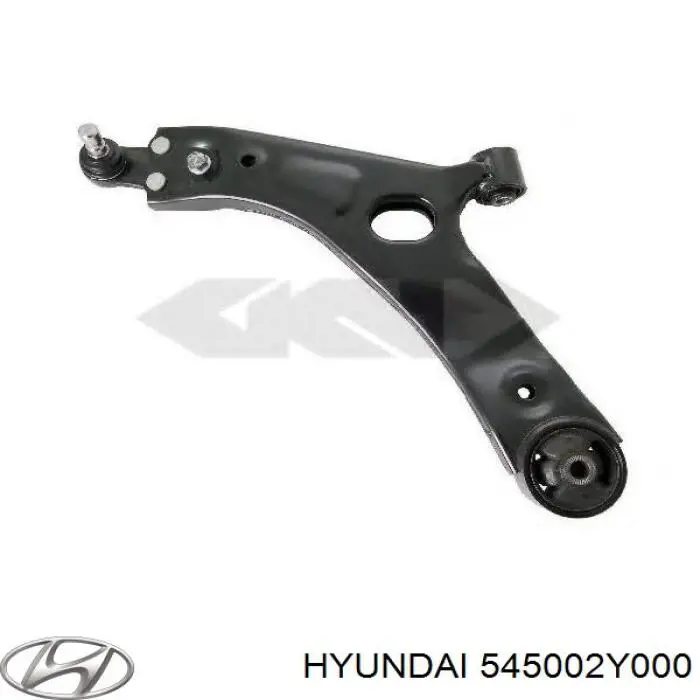 Brazo inferior izquierdo de la suspensión delantera Hyundai/Kia 545002Y000