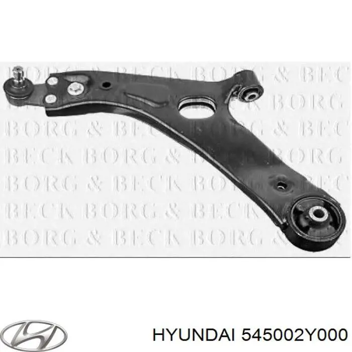 545002Y000 Hyundai/Kia barra oscilante, suspensión de ruedas delantera, inferior izquierda