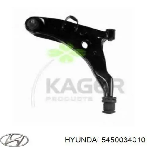 Barra oscilante, suspensión de ruedas delantera, inferior izquierda para Hyundai Sonata 