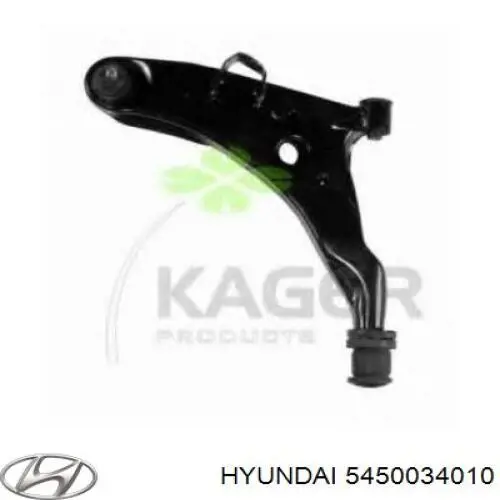 5450034010 Hyundai/Kia barra oscilante, suspensión de ruedas delantera, inferior izquierda