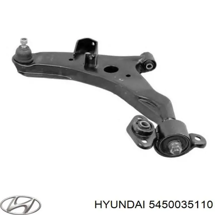 5450035110 Hyundai/Kia barra oscilante, suspensión de ruedas delantera, inferior izquierda