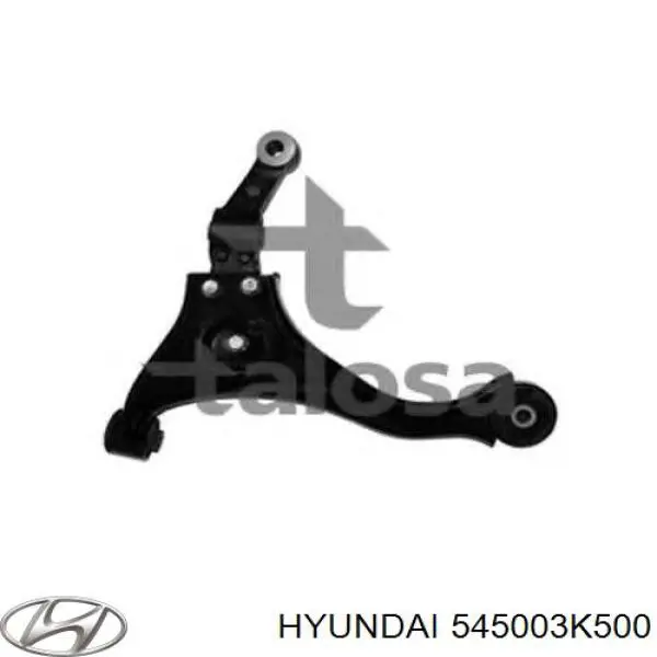 545003K500 Hyundai/Kia barra oscilante, suspensión de ruedas delantera, inferior izquierda