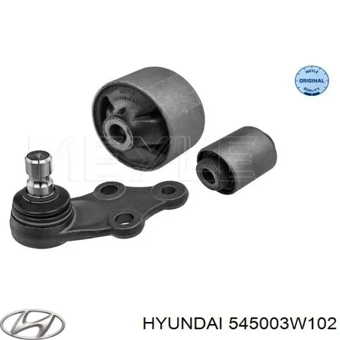 545003W102 Hyundai/Kia barra oscilante, suspensión de ruedas delantera, inferior izquierda