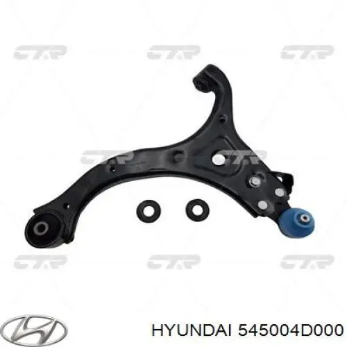 545004D000 Hyundai/Kia barra oscilante, suspensión de ruedas delantera, inferior izquierda