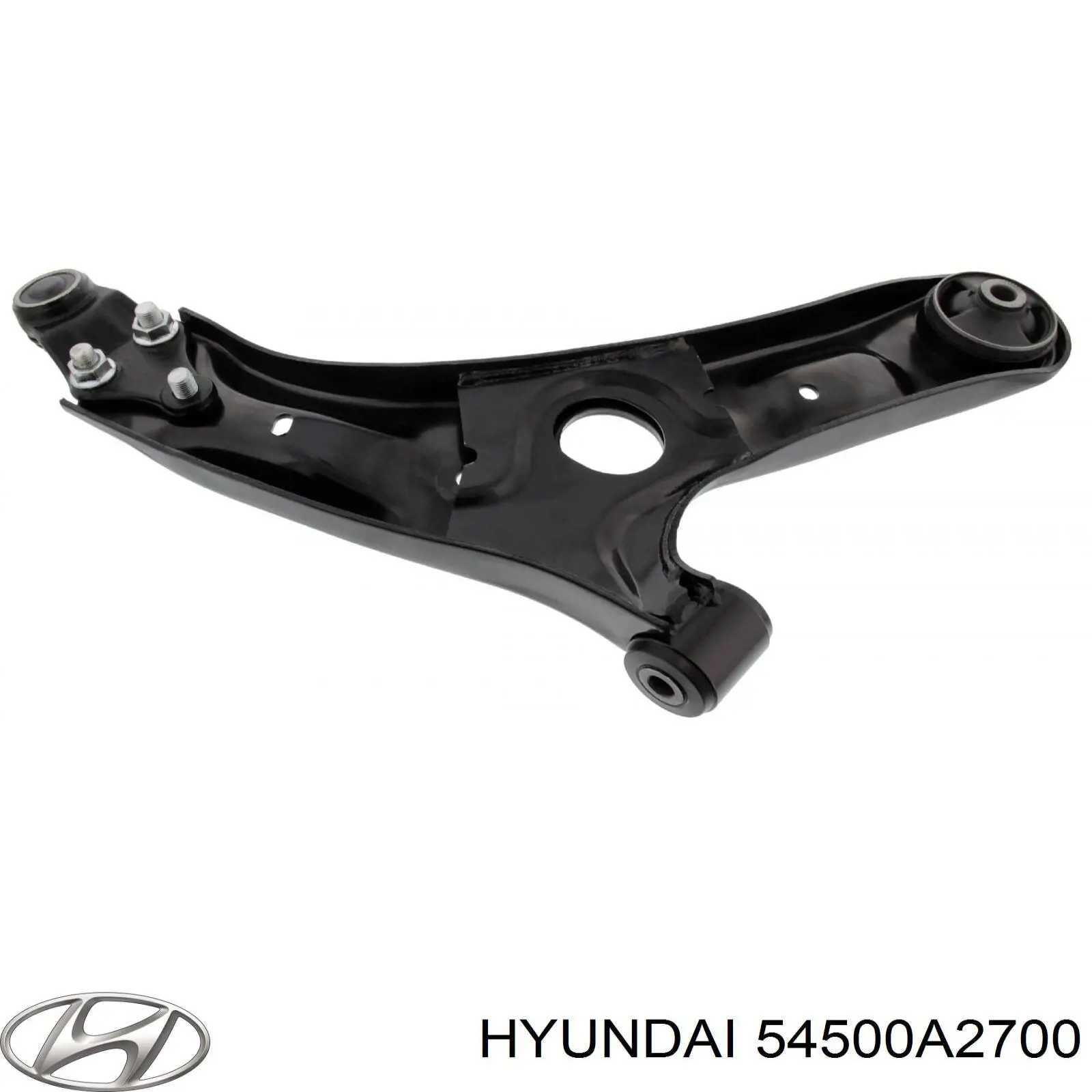 54500A2700 Hyundai/Kia barra oscilante, suspensión de ruedas delantera, inferior izquierda